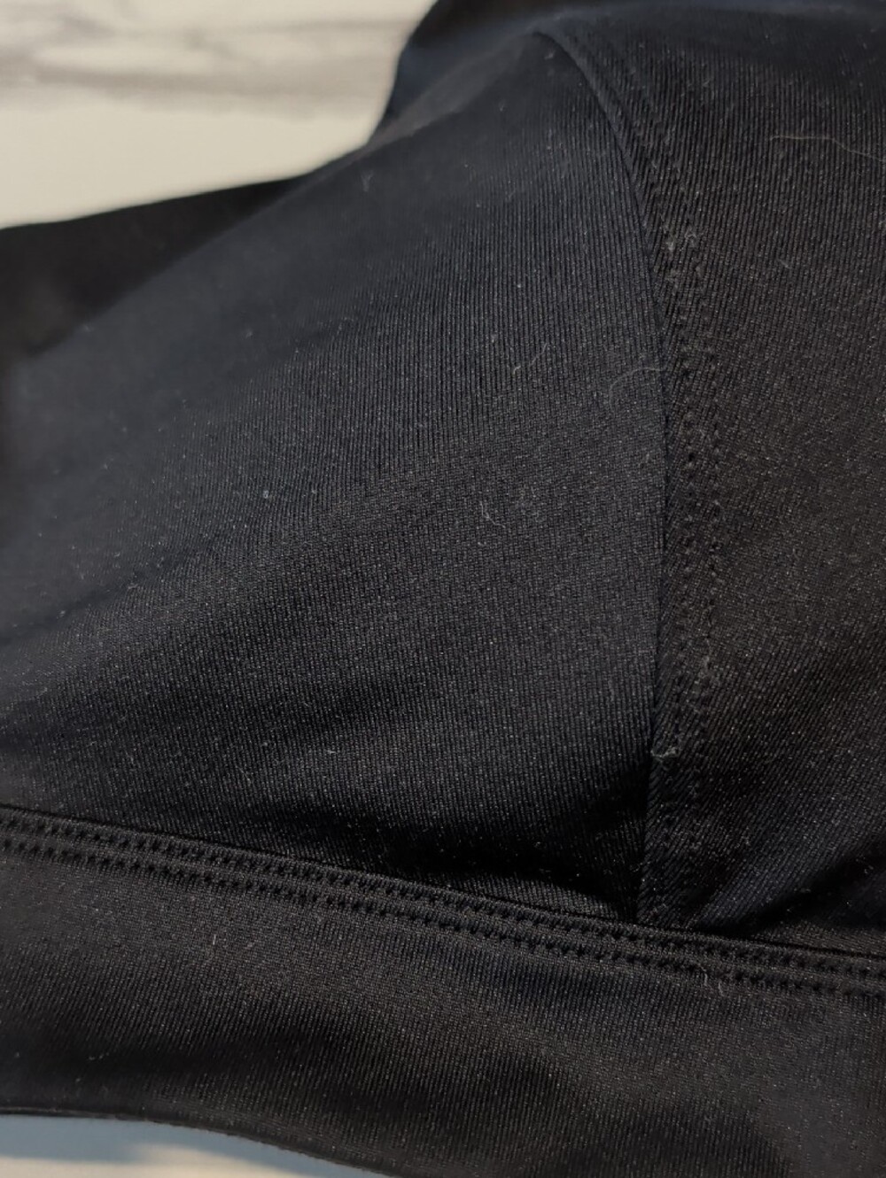 TEK GEAR 3X Black Front-Zip Racerback Sports Bra - Picture 6 of 8
